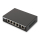 DIGITUS Gigabit Desktop 4-portowy, 4x10/100/1000Mbps PoE+ af/at 62W, 1xUplink, metalowa obudowa DN-95330 - 1380445 - zdjęcie